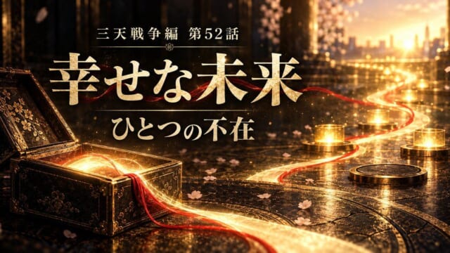 三天戦争編第52話で辿り着いた幸せな未来と、ただ一つ残ったマイキーの不在を示す抽象図解