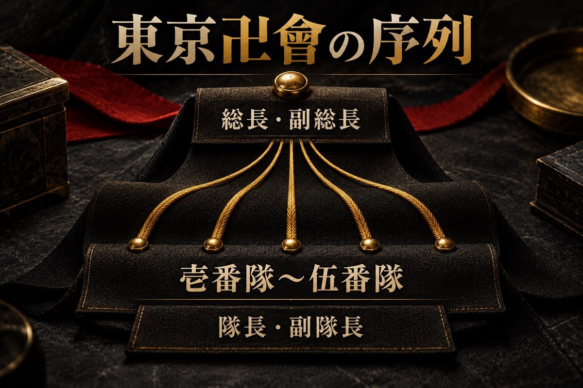 東京卍會の組織構造に刻まれた「序列の掟」の要点を整理した東京リベンジャーズ解説画像